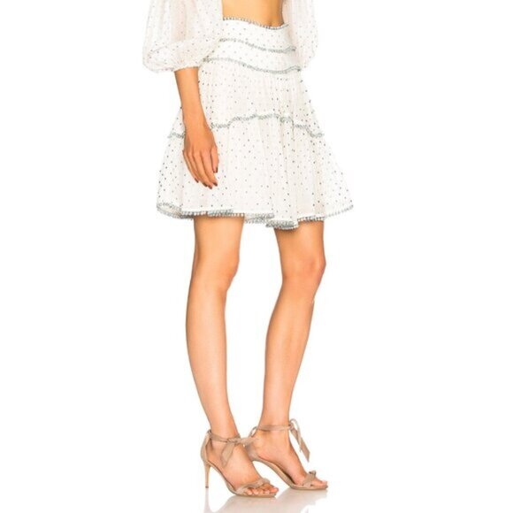 Zimmermann Painted Heart Contour Skirt S0 b95 - Picture 8 of 10